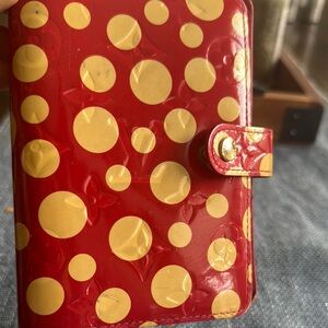 Louis Vuitton Red and cream  agenda cover